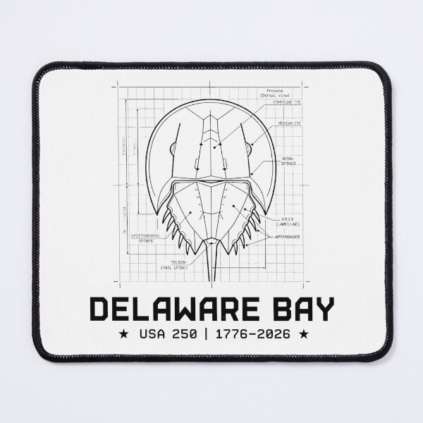 Item preview, Delaware Bay Horseshoe Crab Blueprint designed and sold by rygenr8.
