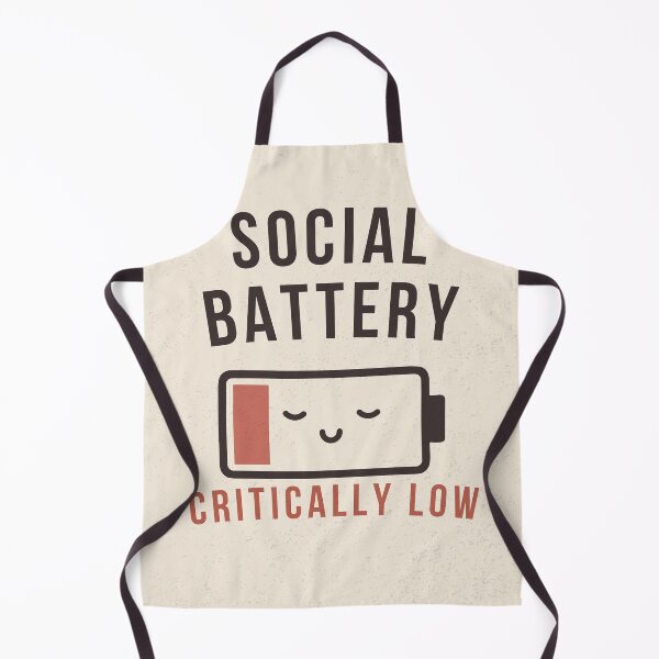 Item preview, Social Battery Critically Low Aesthetic Retro Design designed and sold by Uvclick.