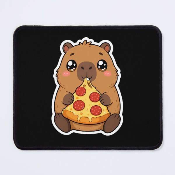 Item preview, Cute Capybara Pizza Lover Kawaii Foodie designed and sold by LuisWorks.