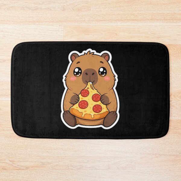 Item preview, Cute Capybara Pizza Lover Kawaii Foodie designed and sold by LuisWorks.