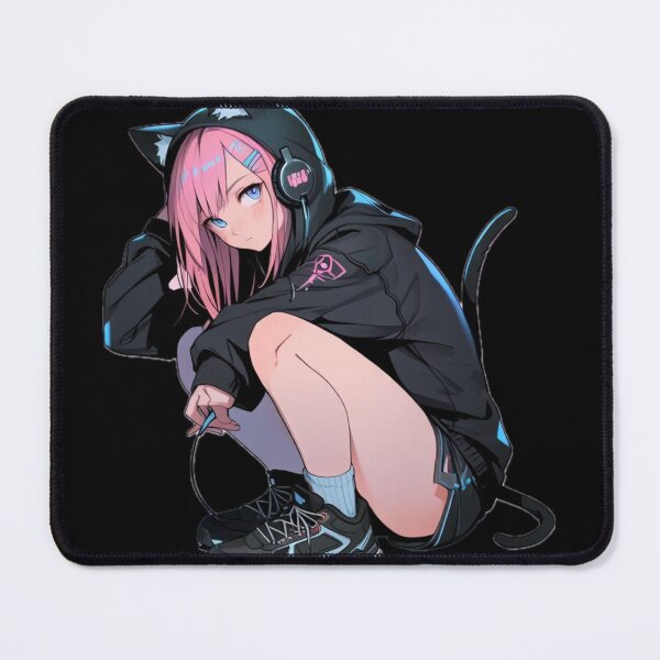 Item preview, Cute Anime Hoodie Cat Girl Neon Style designed and sold by AnimDream .