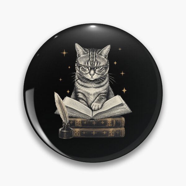 Item preview, Cat Bookworm Reading Book Design Graphic designed and sold by wansilastomi.