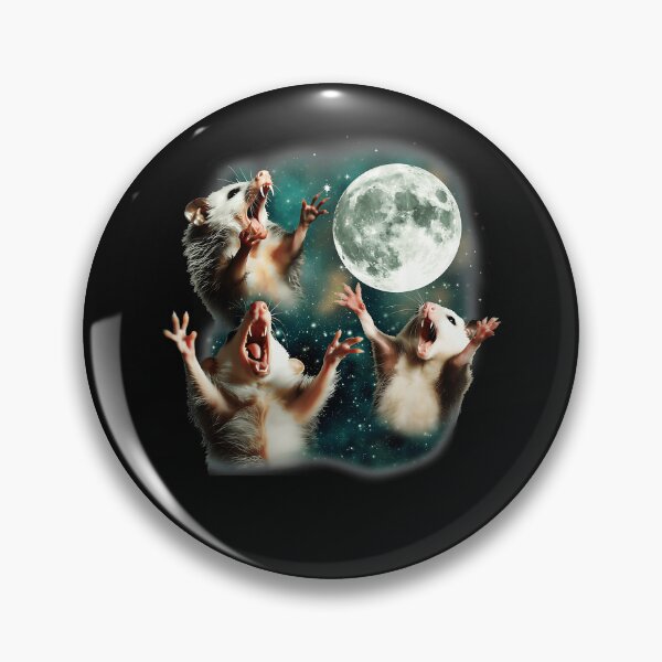 Item preview, Screaming Opossums Full Moon Wildlife Animal Lover designed and sold by SanTiOmal.