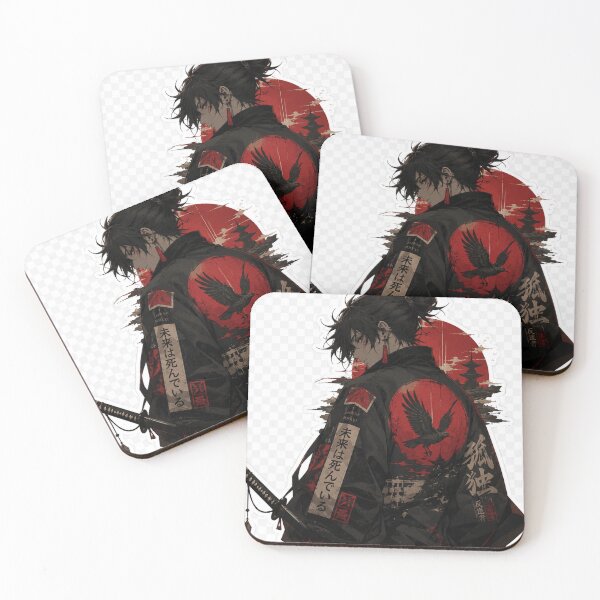 Item preview, Kurojin: Crimson Crow Ronin designed and sold by ZenOtaku Lab.