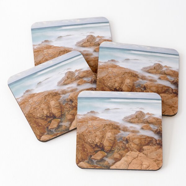 Item preview, The orange rocks of Coolum Beach designed and sold by photosbymia.