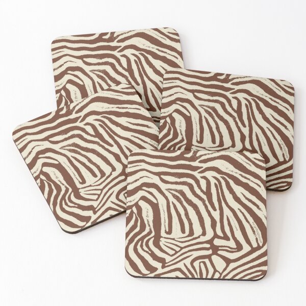 Item preview, Brown Zebra Print Texture - Safari Animal Skin Pattern Design designed and sold by LYAN-STORE.