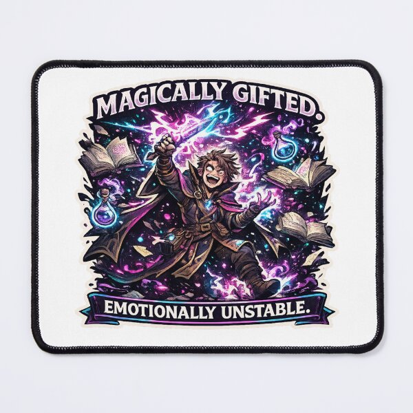 Item preview, Sorcerer - “Magically Gifted, Emotionally Unstable.” designed and sold by ESSClothing.