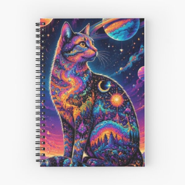 Item preview, Lucid Cosmic Cat Dreamscape Psychedelic Galaxy Vision designed and sold by Mindworx21.