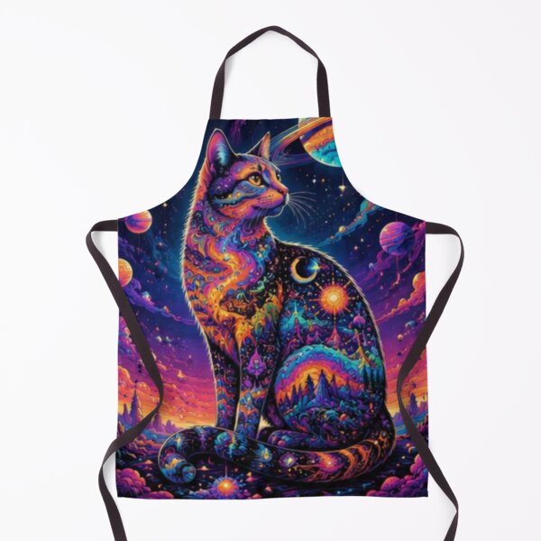 Item preview, Lucid Cosmic Cat Dreamscape Psychedelic Galaxy Vision designed and sold by Mindworx21.
