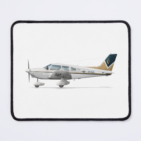 Item preview, PIPER WARRIOR VH-BZE ROYAL VICTORIAN AERO CLUB 2007 designed and sold by Grubby Fingers Aircraft Illustration.