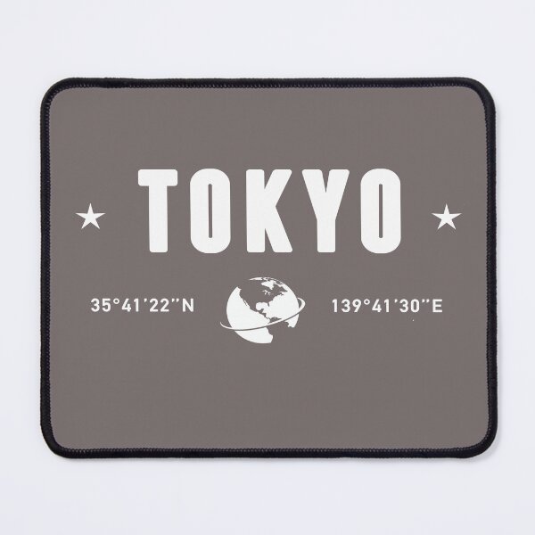Item preview, Tokyo Japan Coordinates Globe White Typography designed and sold by capricedefille.