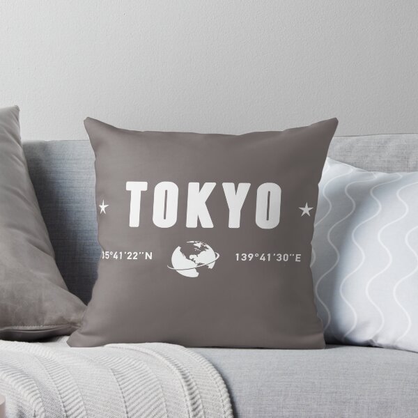 Item preview, Tokyo Japan Coordinates Globe White Typography designed and sold by capricedefille.