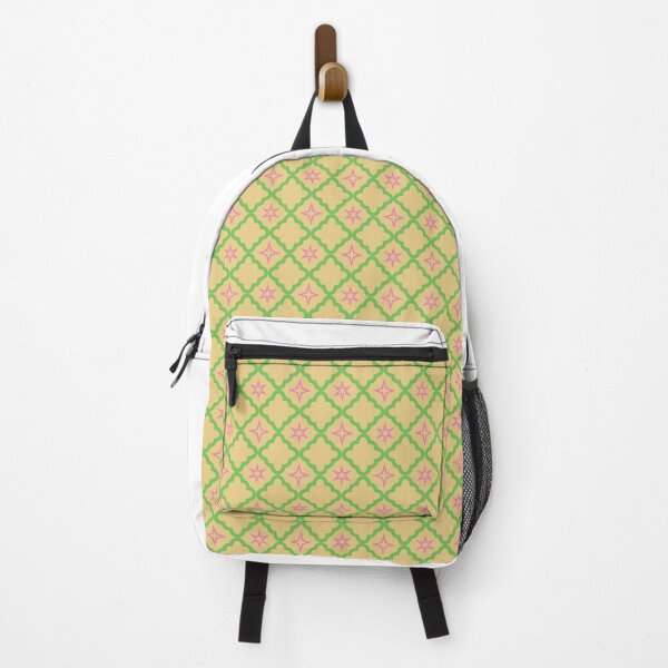 Item preview, Bubbly Starry Quatrefoil Print - Pretty Pink, Spring Green and Yellow Cream designed and sold by Daniel Bevis Design.
