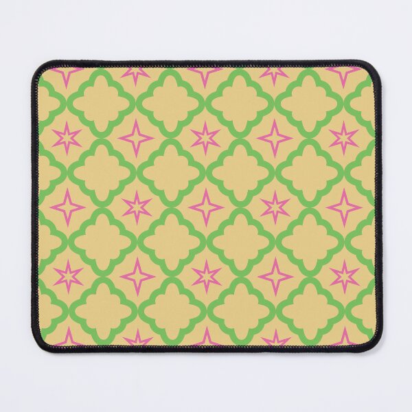 Item preview, Bubbly Starry Quatrefoil Print - Pretty Pink, Spring Green and Yellow Cream designed and sold by Daniel Bevis Design.