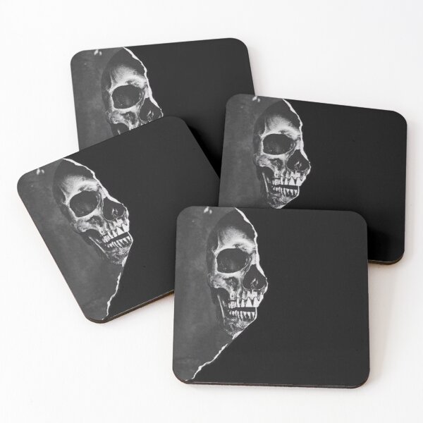 Item preview, Behind the Mask" – Torn Paper Realistic Skull Art designed and sold by UrbanCanvas 111.