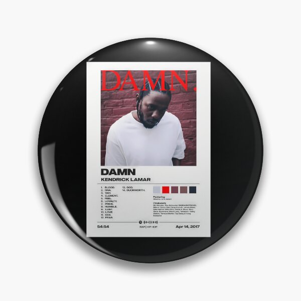 Item preview, Damn By Kendrick Lamar Album Poster designed and sold by ExperiencTees.