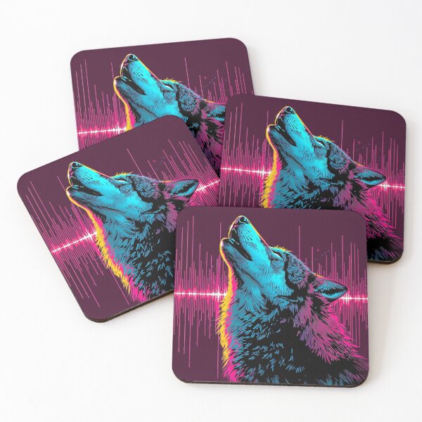 Item preview, Electric Neon Wolf Music Wave designed and sold by KiraChie.
