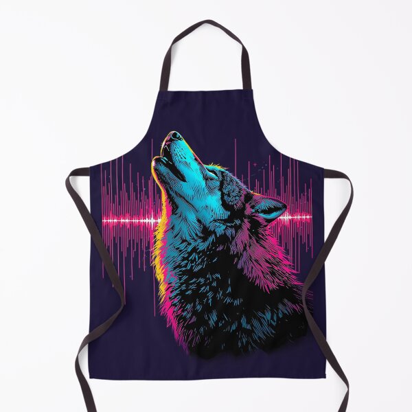 Item preview, Electric Neon Wolf Music Wave designed and sold by KiraChie.