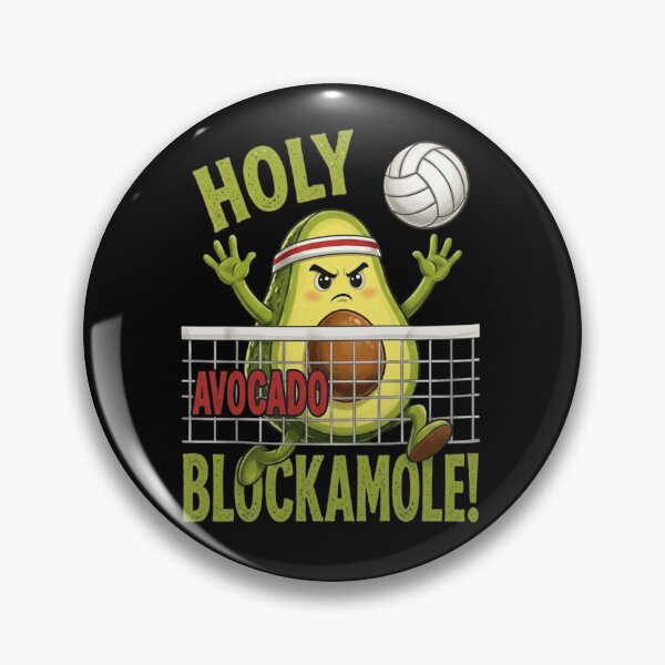 Item preview, Holy Avocado Blockamole Funny Volleyball Pun designed and sold by haitrieuic96.