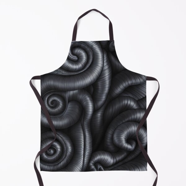 Item preview, Dark Futuristic 3D Spiral Pattern - Metallic Biomechanical Tech Art designed and sold by LYAN-STORE.