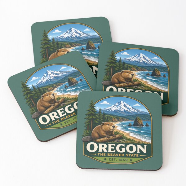 Item preview, Oregon - Beaver State designed and sold by Myra365Art.