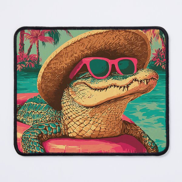 Item preview, Summer Crocodile with Sunglasses Tropical Animal Pool Party designed and sold by Littermin.