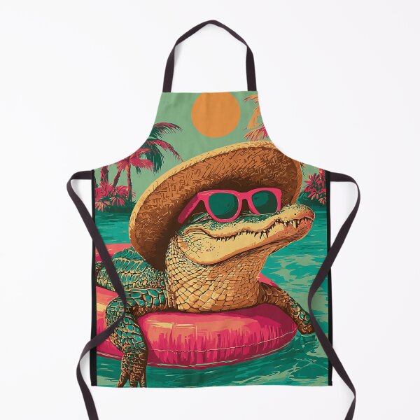 Item preview, Summer Crocodile with Sunglasses Tropical Animal Pool Party designed and sold by Littermin.