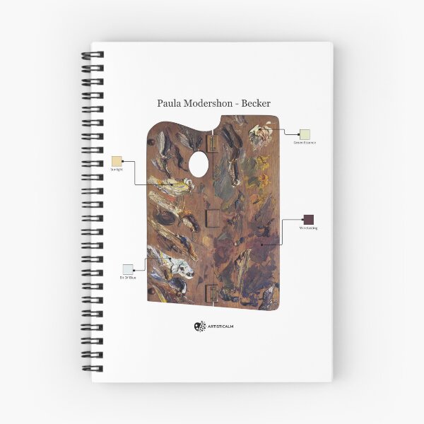 Item preview, Artisticalm - Paula Modersohn-Becker Artist Palette Color Study Design Mindfulness Art designed and sold by Esoniana Design.