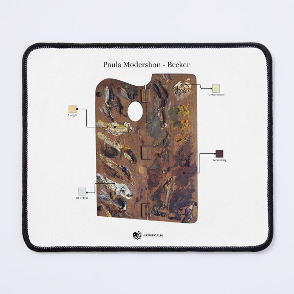 Item preview, Artisticalm - Paula Modersohn-Becker Artist Palette Color Study Design Mindfulness Art designed and sold by Esoniana Design.