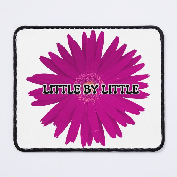 Item preview, Little By Little Motivational Flower Quote Sticker | Positive Growth Floral Design | Cute Purple Bloom Art designed and sold by Pandey14.