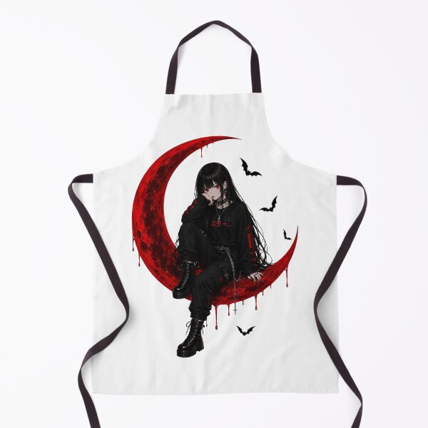 Item preview, Crimson Crescent Gothic Anime Vampire designed and sold by HeyChickasClubX.