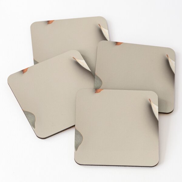 Item preview, Minimalist Autumn Leaves Background - Elegant Flat Lay Warm Earth Tones Art designed and sold by LYAN-STORE.