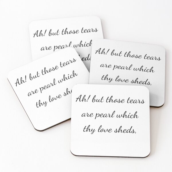 Item preview, "Ah! but those tears are pearl which thy love sheds," - handwriting black designed and sold by ariksworld.