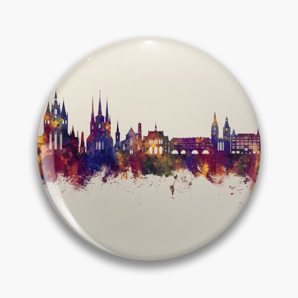 Item preview, Erfurt Germany Skyline designed and sold by ArtPrints.