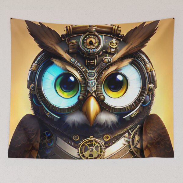 Item preview, Steampunkstyle owl designed and sold by Chantel Fourie.