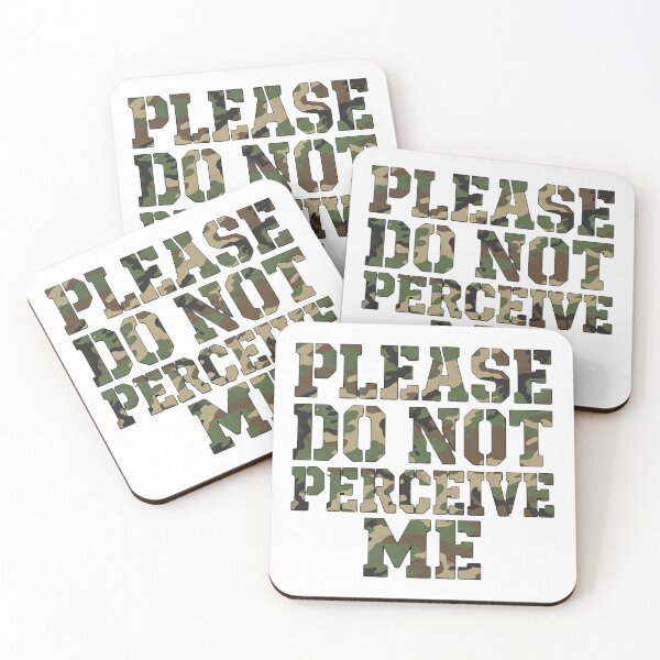 Item preview, Please Do Not Perceive Me Camouflage Introvert designed and sold by ryanguas.