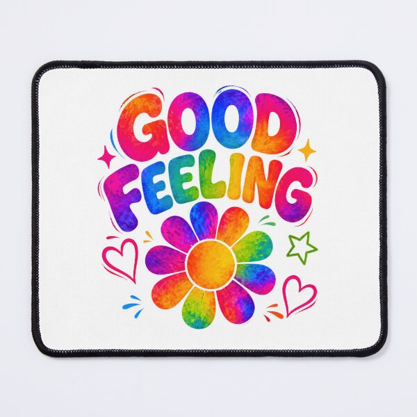 Item preview, "Good Feeling" Colorful retro vibes with flower power energy designed and sold by davano-germany.