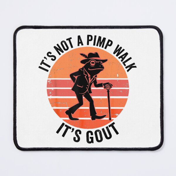 Item preview, It's Not A Pimp Walk It's Gout Funny Frog Retro Vintage Sunset designed and sold by haitrieuic96.