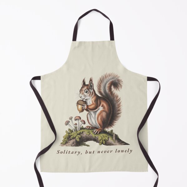 Item preview, Solitary But Never Lonely Vintage Squirrel Forest Spirit designed and sold by AlexandraSand.