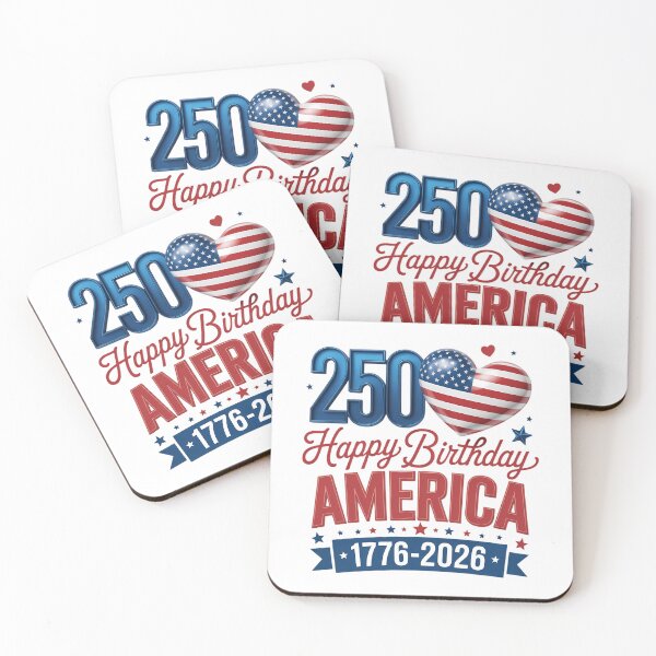 Item preview, USA Hearts 1776 2026 July 4th 250th Birthday USA 250 Years  designed and sold by TyraYoung.