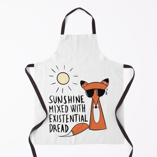 Item preview, Sunshine Mixed With Existential Dread Funny Anxious Fox designed and sold by DesignFreakArt.