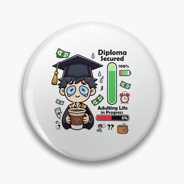 Item preview, Diploma Secured Adulting In Progress designed and sold by zakvisuals.