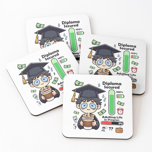 Item preview, Diploma Secured Adulting In Progress designed and sold by zakvisuals.