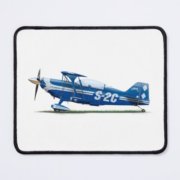 Item preview, PITTS SPECIAL S-2C BLUE designed and sold by Grubby Fingers Aircraft Illustration.