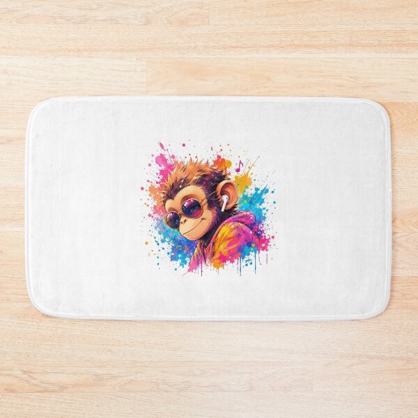 Item preview, Cool Monkey Splash Art-Colorful Streetwear Monkey Tee-Neon Paint Monkey designed and sold by ModernPaws.