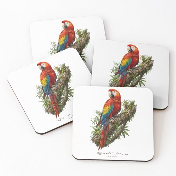 Item preview, Scarlet Macaw in Tropical Forest designed and sold by Takeda-art.
