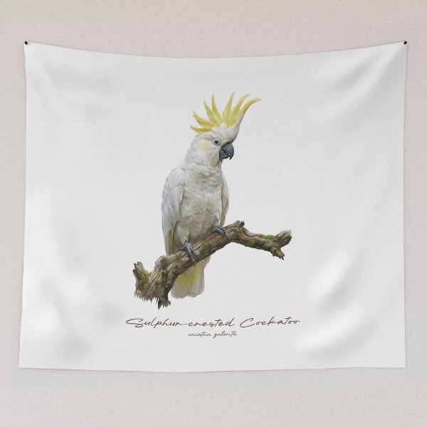 Item preview, Sulphur-crested Cockatoo Perching on Branch designed and sold by Takeda-art.