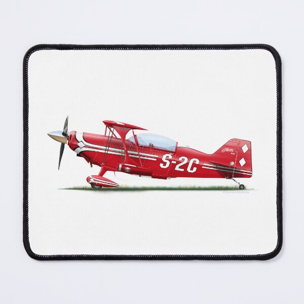 Item preview, PITTS SPECIAL S-2C RED designed and sold by Grubby Fingers Aircraft Illustration.