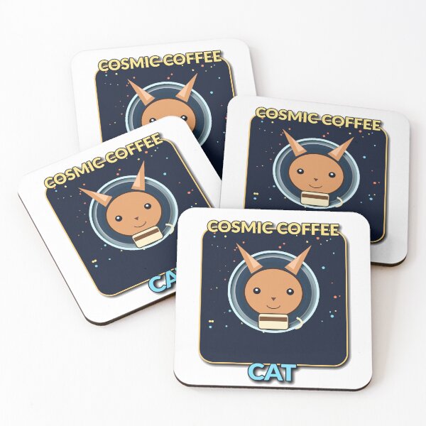 Item preview, Cosmic Coffee Cat designed and sold by Cozy Oddities Studio.
