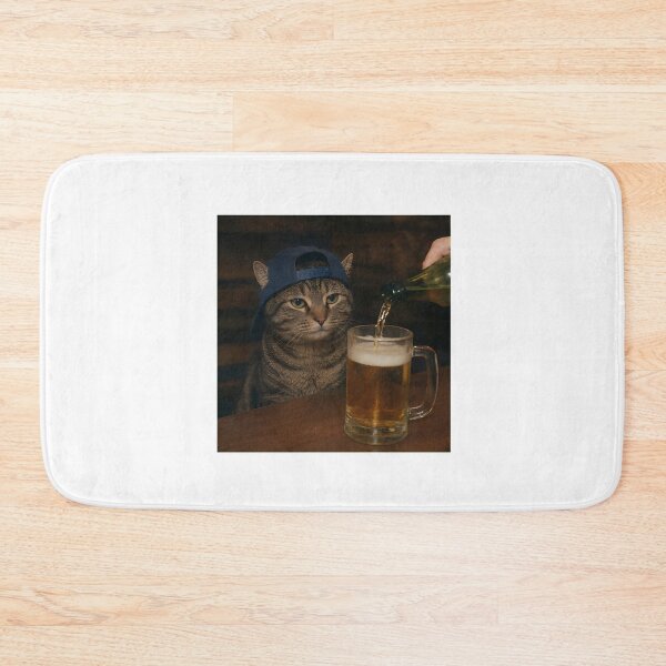 Item preview, Cat Wearing Hat Getting Beer Poured T-Shirt designed and sold by GiaoCalonas.